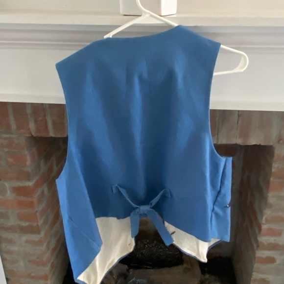 UNIQUE VINTAGE denim Postal Service Vest with Tons of Pins- large - Picture 8 of 11